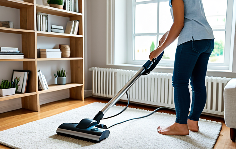 비염 예방을 위한 외부 환경 관리 - Clean Home Environment**

"A bright, airy living room with sunlight streaming through clean windows,...